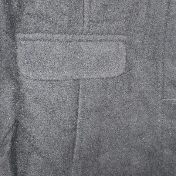 Land's End Wool Blend Women's Coat, Black, Fully Lined, Size 12 - Picture 5 of 6